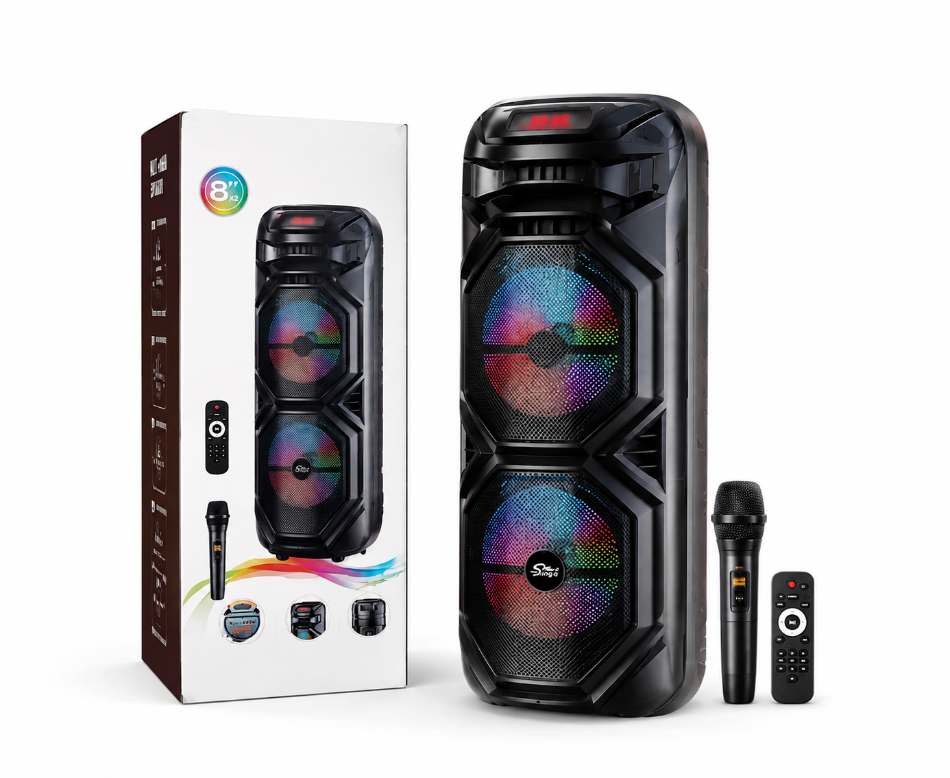 Sing-e Dual 8-Inch Party Speaker